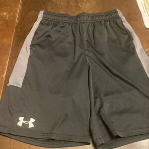 Under Armour Kid’s Black and Gray Shorts